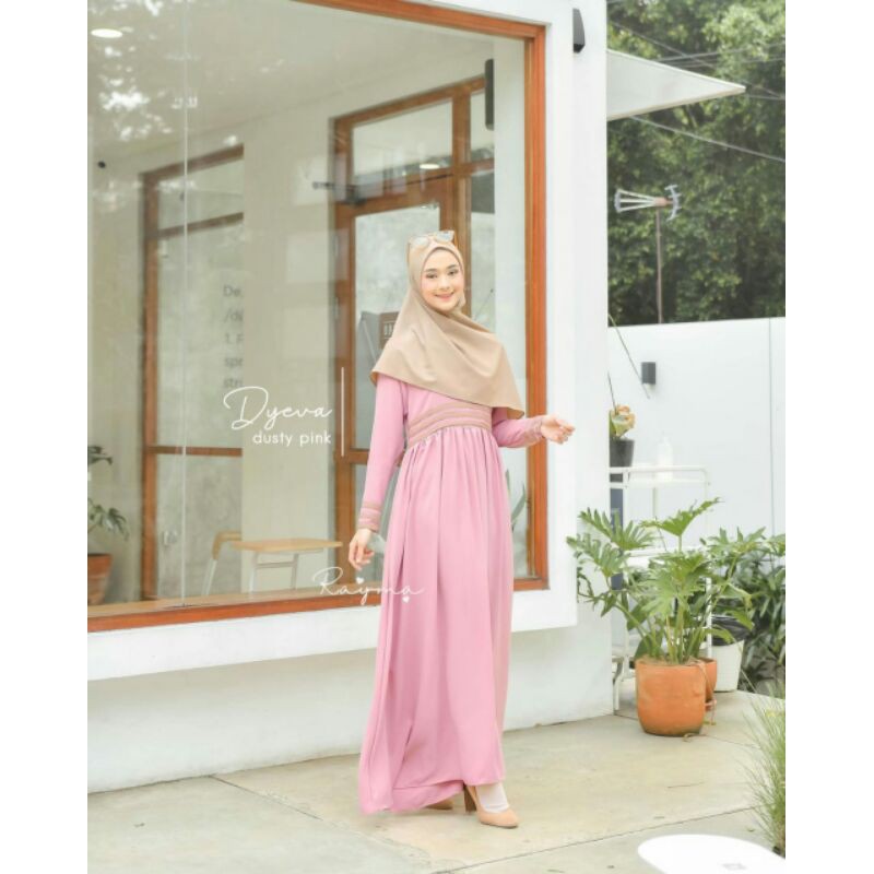 Gamis Muslim Dress Simple - Dyeva Dress