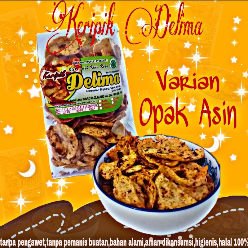 

Keripik singkong delima bungkus besar 500gram