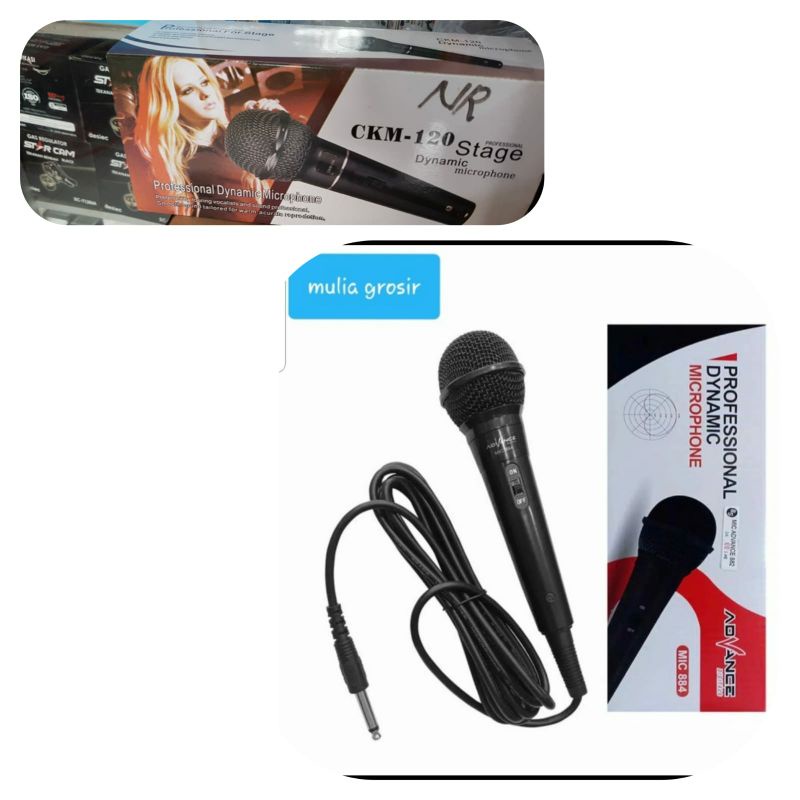 Mic Karaoke Advance Kabel 3m / Microphone Advance Kabel 3m