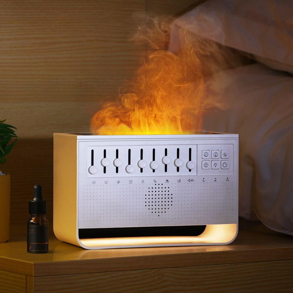 R-flower Air Humidifier Dekorasi Rumah Elektrik White Noise Nebulizer