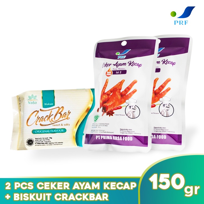 

2 PCS Ceker Ayam Kecap + Biskuit Crackbar Siap Makan - Makanan Siap Saji - Cemilan Instan - PRF