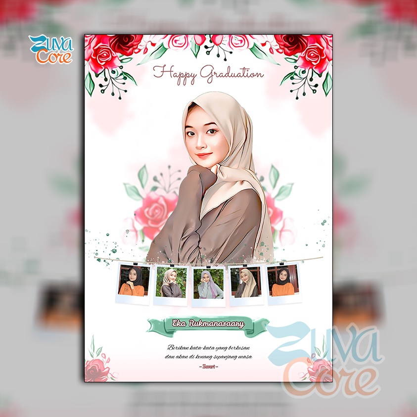 DESAIN FOTO HIASAN DINDING untuk KADO ULTAH KADO WISUDA UCAPAN WEDDING KADO PERNIKAHAN SKETSA CETAK 