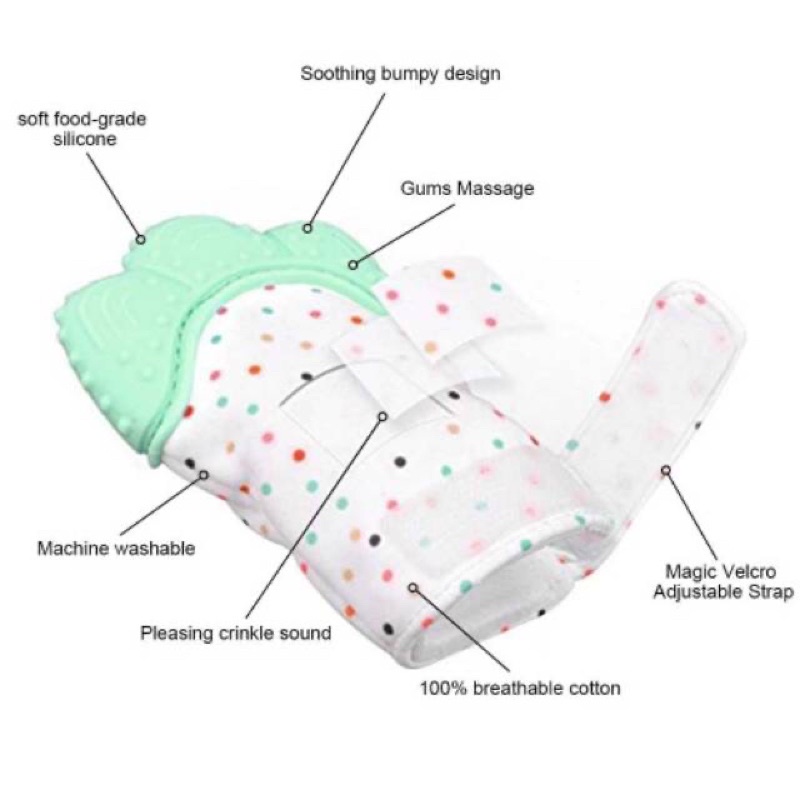 Sarung Tangan Teether Bayi / Mitten Baby Glove Teether