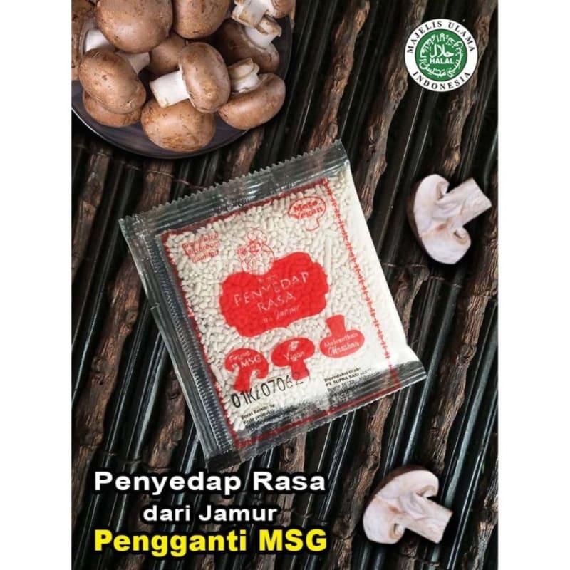 

MOTO VEGAN Kaldu Jamur 5gr x 10sachet - Bumbu Pengganti MSG Halal