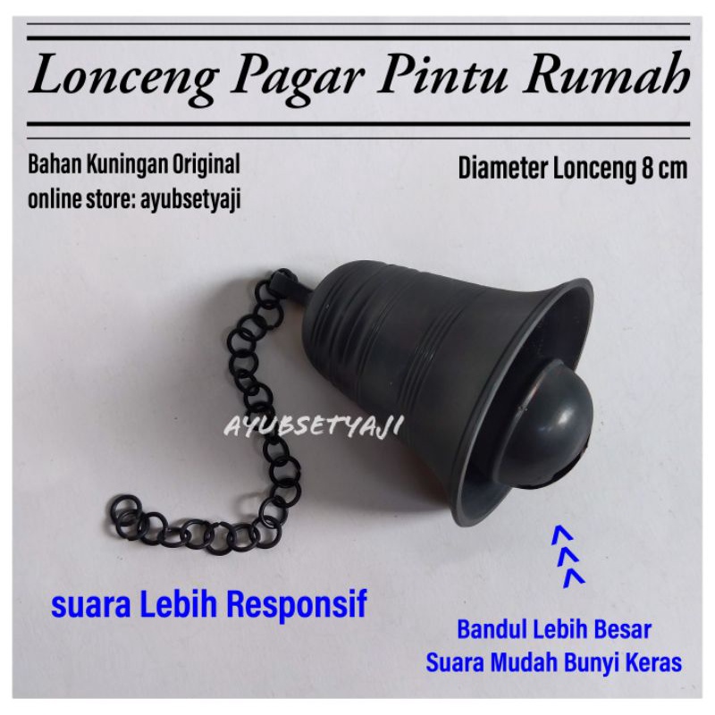 Lonceng Pagar Kuningan BANDUL BESAR Bel Pintu Rumah Lonceng Pagar Jumbo klintingan krincingan loncen