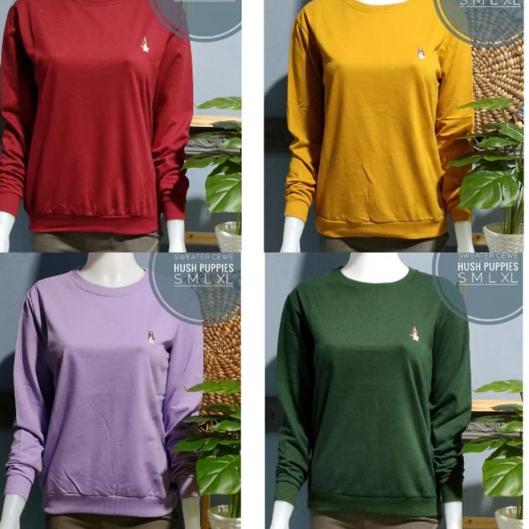 L4O,> Hush Puppies Sweater Hush Puppies Wanita Sweater Wanita Jumbo Hush Puppies Original Sweater Po