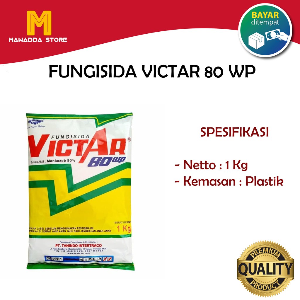 Jual Obat Pertanian Pembasmi Jamur Fungisida Victar Wp Kg