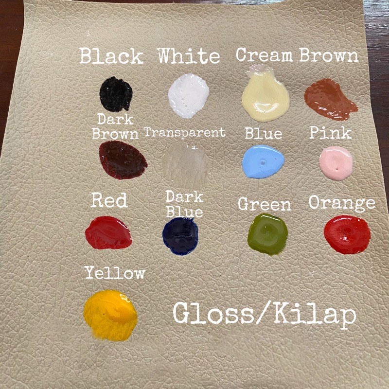 Cat Pinggir Kulit Pinggiran Edge Tas Dompet Sepatu Glossy Gloss Kilap