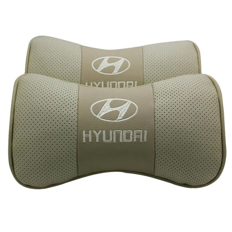 G-club Bantal Sandaran Kepala Bahan Kulit breathable Untuk Hyundai