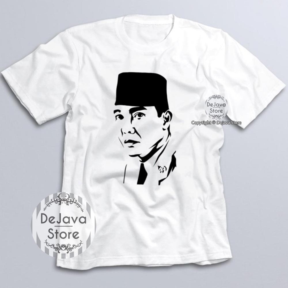 Baju Kaos Proklamator Soekarno Indonesia Merdeka Kualitas Distro Premium | 1631-0