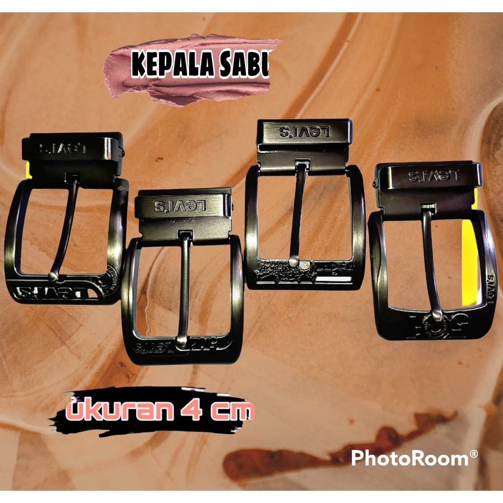 kepala gesper jepit 4 cm / khusus kepala sabuk 4 cm / kepla sabuk kulit / kepala ikat pinggang kulit