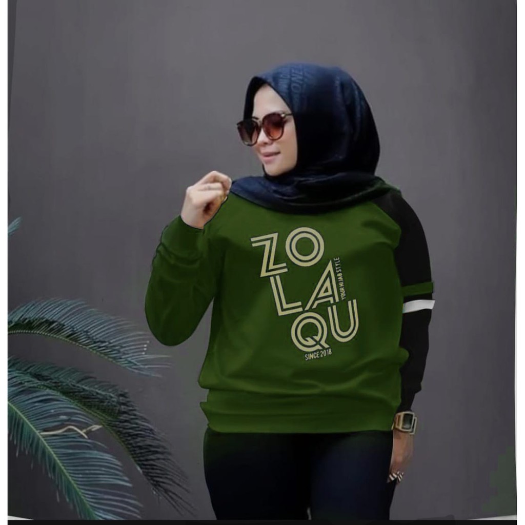 ( lagi promo) ZLQ 3XL  2XL / XXXL SUPER JUMBO LENGAN PANJANG SWEATER WANITA ATASAN KASUAL