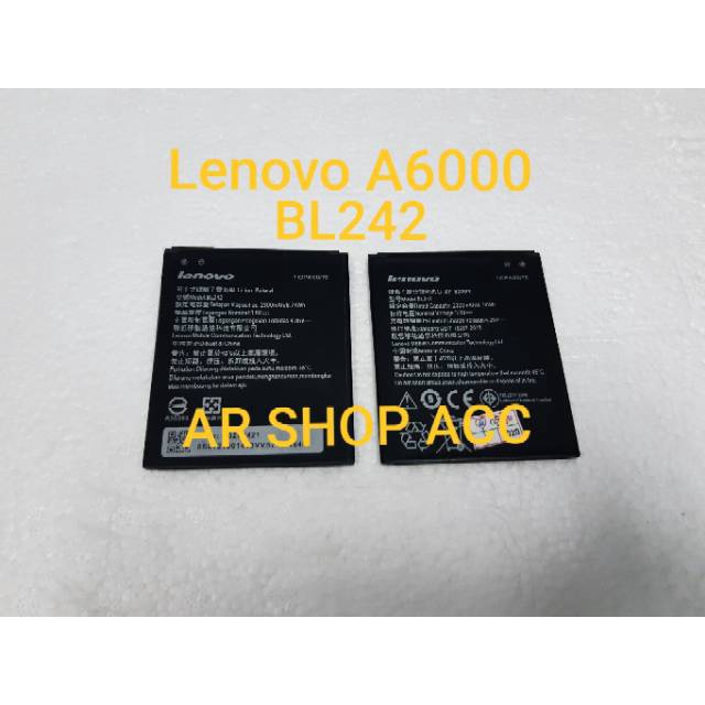 Baterai Lenovo A6000 BL242 Baterry Lenovo A6000 / BL242 / BL 242 murah awet