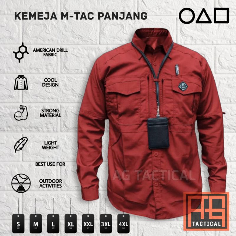 KEMEJA TACTICAL M-TAC / KEMEJA R-TAC / KEMEJA PDL LAPANGAN / KEMEJA OUTDOOR / KEMEJA PARTAI