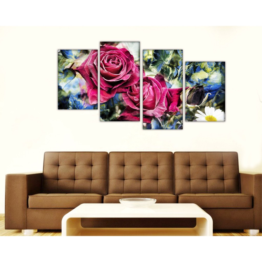 Dekorasi Gambar Bunga Mawar_Pajangan Hiasan Dinding_CSL 81