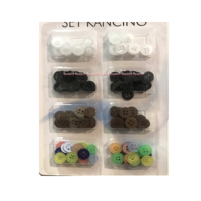 Arthome Button Set Kancing Set Aneka Kancing Sewing kits kancing Baju putih warna warni Art Home