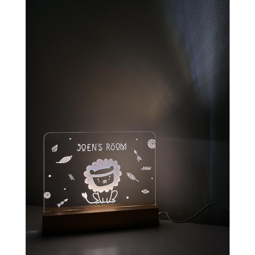 Custom Lampu Acrylic - DESIGN KHUSUS