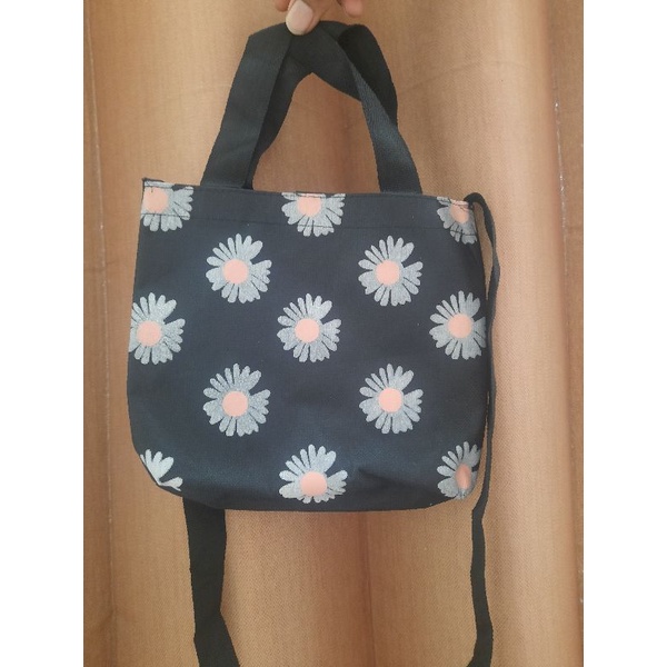 Totebag Wanita / Tas Tote Bag Wanita daisy bunga lili - totebag wanita