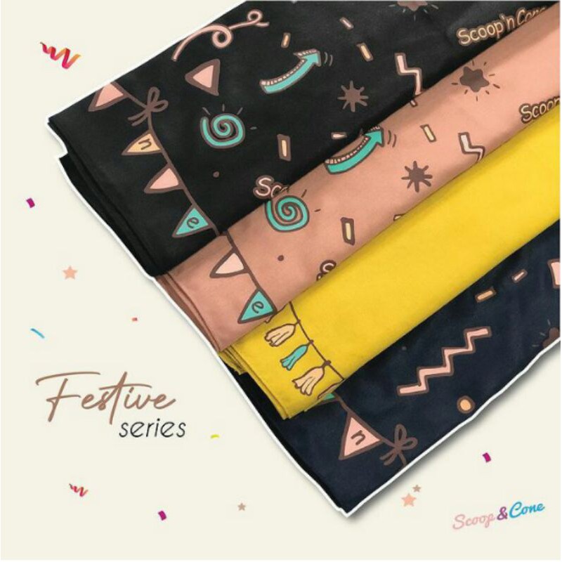 festive series scarf by scoop&cone