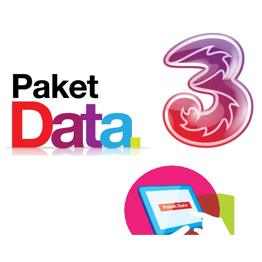 Paket Data Kuota Internet TRI THREE 3 1GB/ 2GB/ 3GB/ 4GB ...