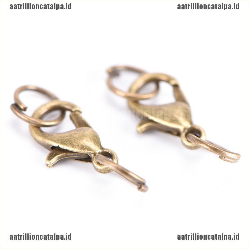 20pcs / Set Kait Lobster Bahan Alloy Untuk Membuat Perhiasan Kalung DIY