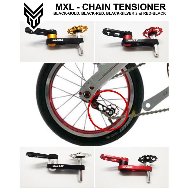 CHAIN TENSIONER MXL SINGLE SPEED SEPEDA  PENAHAN RANTAI SEPEDA LIPAT SINGLE SPEED
