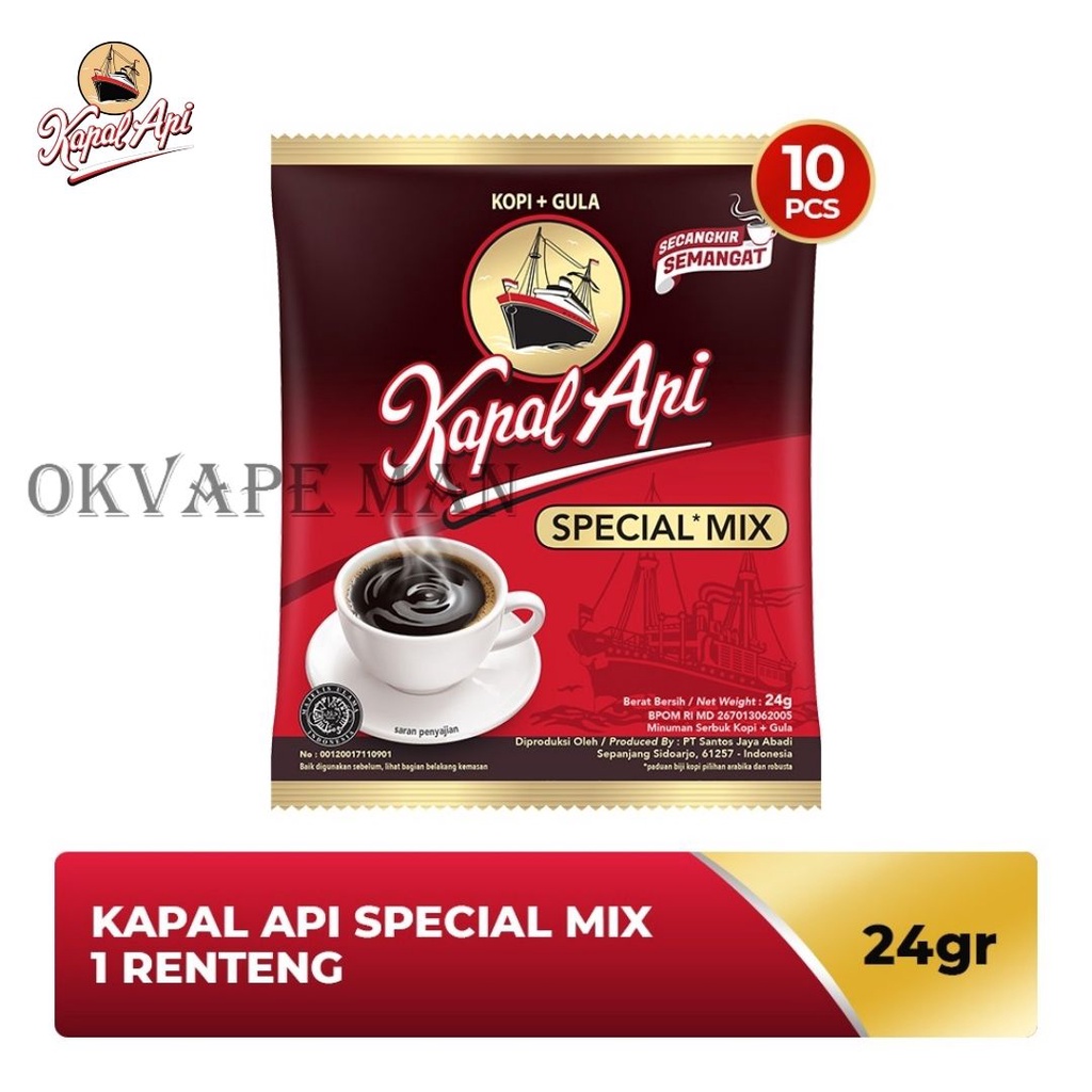 

Kapal Api Special Mix 1 renteng (10pcs x 24gr) Kopi Instant Coffee