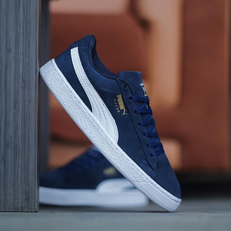PUMA SUEDE CLASSIC NAVY WHITE ORIGINAL BNIB SNEAKERS PRIA