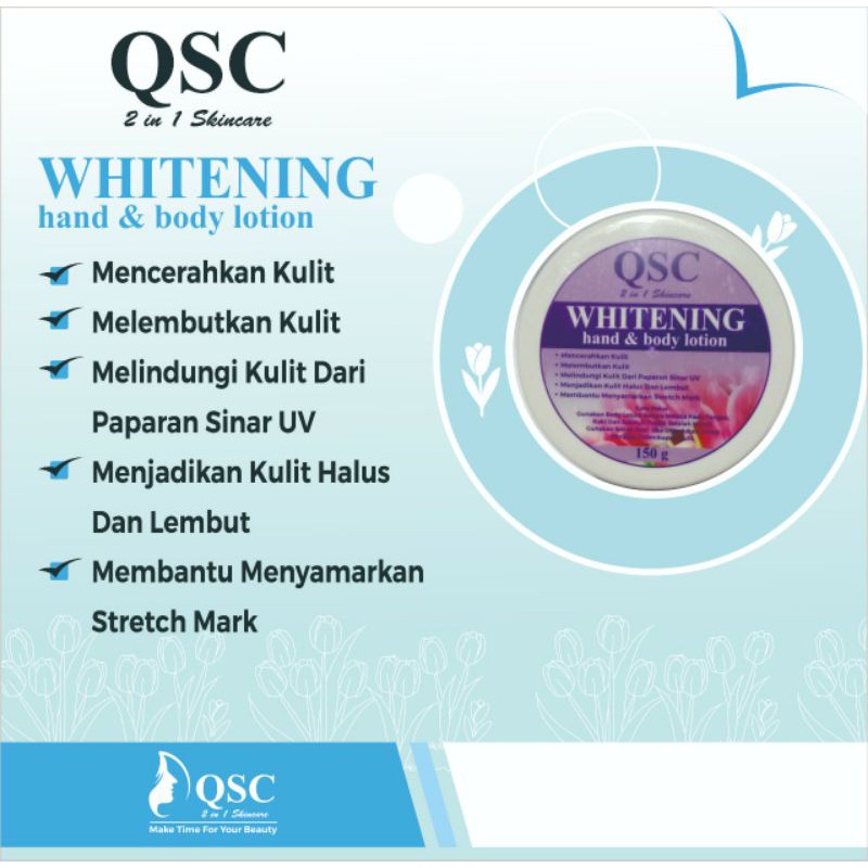QSC 2 in 1 Whitening Body Lotion 150g