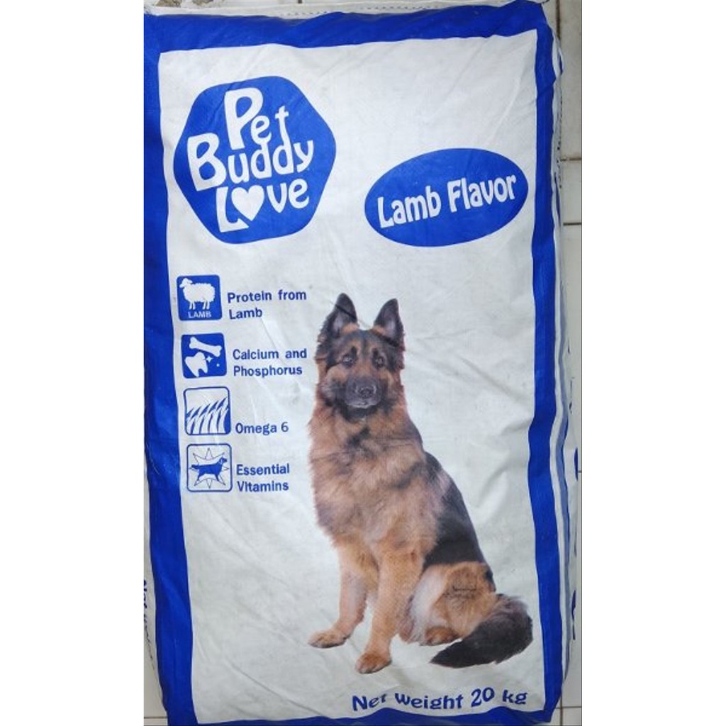 Pet Buddy Love Lamb 20kg Makanan Anjing Murah 20 Kg PBL Dog Food 1 Zak
