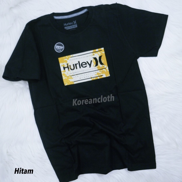 KAOS DISTRO BANDUNG HURLEY H PRIA REMAJA DEWASA