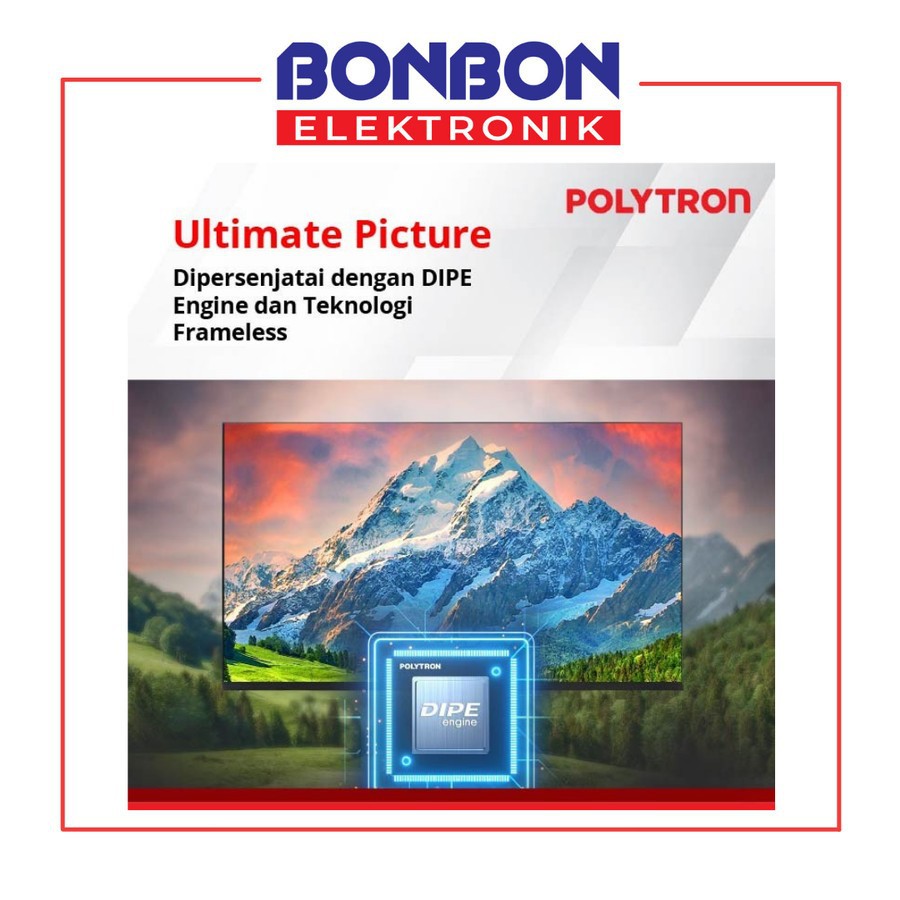 Polytron LED TV 50 Inch PLD 50BUG9959 / 50BAG9953 (NEW) Smart Android Soundbar