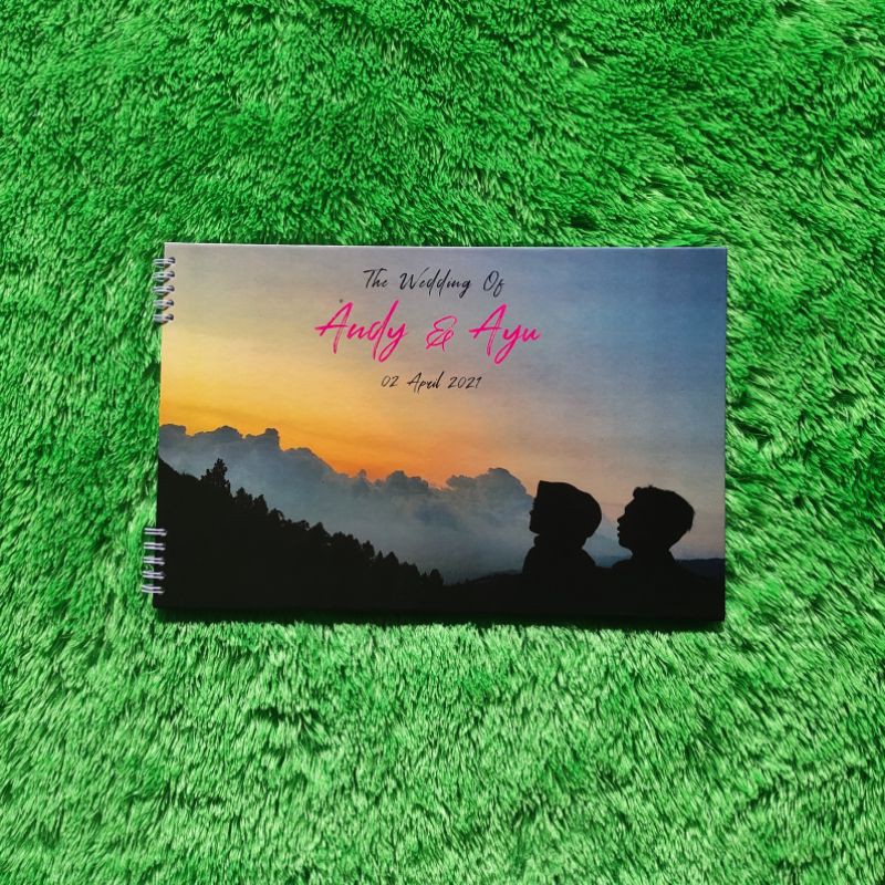 Buku Tamu Pernikahan / Buku Tamu Custom / Guestbook custom / Wedding BK - 16