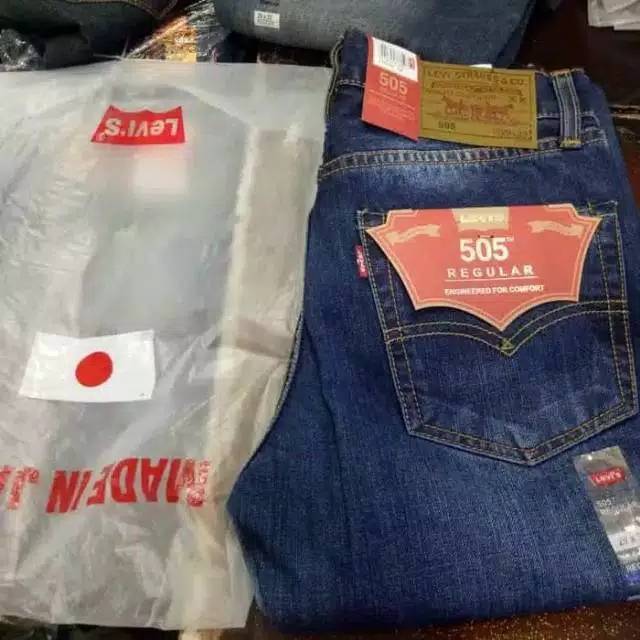 Celana Jeans Pria Levis 505 Import Jepang Original Shopee Indonesia