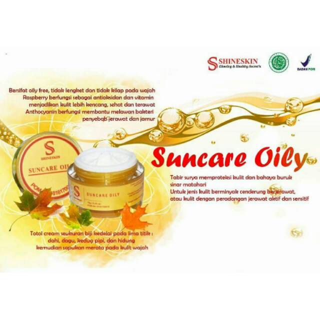 Suncare oily Shineskin