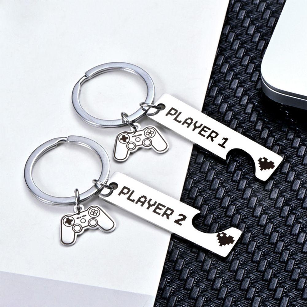 Lily 2pcs Gantungan Kunci Tatakan Lucu 1layer 2kado Anniversary Key Buckle