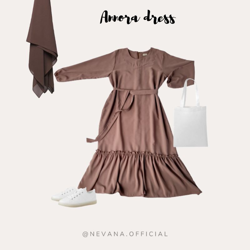 Gamis Daily | Gamis Ruffle Bawah | Gamis Rempel | Gamis Katun Wolfis Premium | Dress Ruffle Rempel