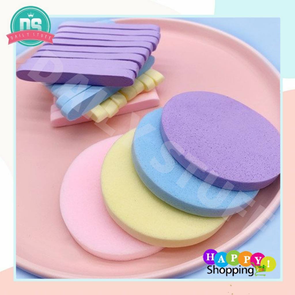 JT -  1 PCS SPONGE FACIAL STICK / SPONS KENTANG FACIAL / SPONS FACIAL PEMBERSIH MUKA 1 BUNGKUS ISI 12 PCS SPONS KENTANG FACIAL STICK / SPONGE FACIAL KENTANG / SPONS FACIAL PEMBERSIH MUKA