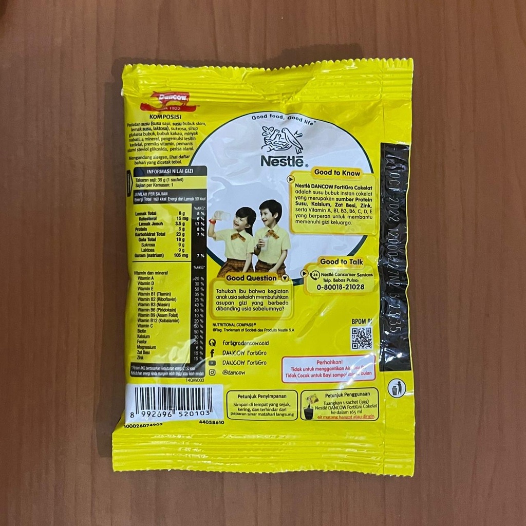 Susu Bubuk Dancow Sachet 27gram