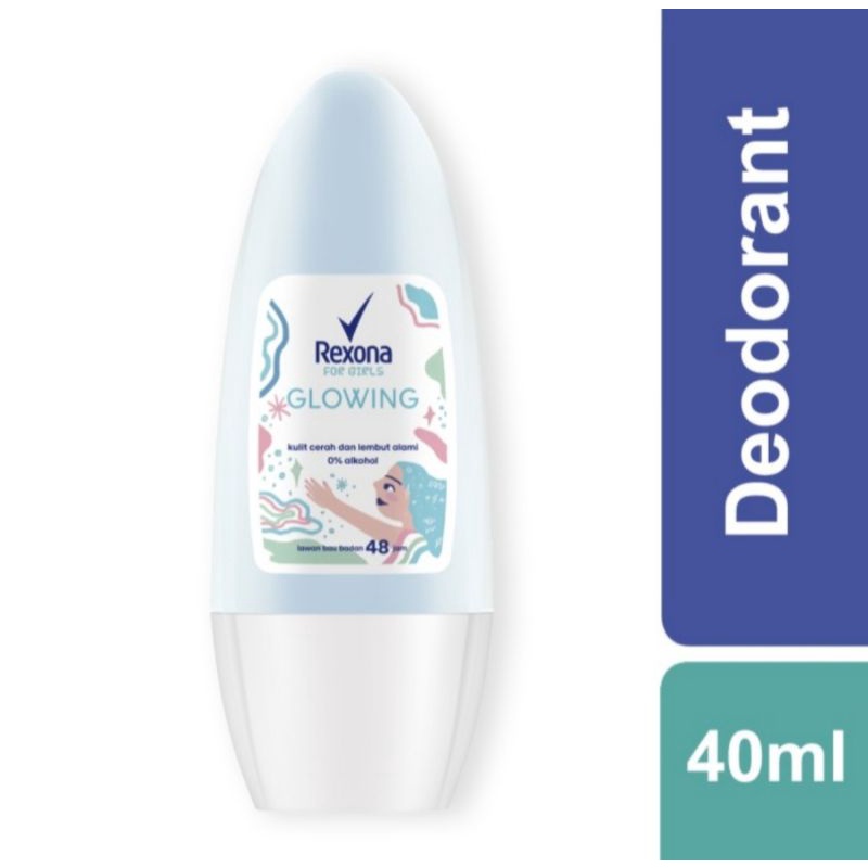 parfum remaja perempuan deodorant roll on wanita Rexona for girl for women 40 ml