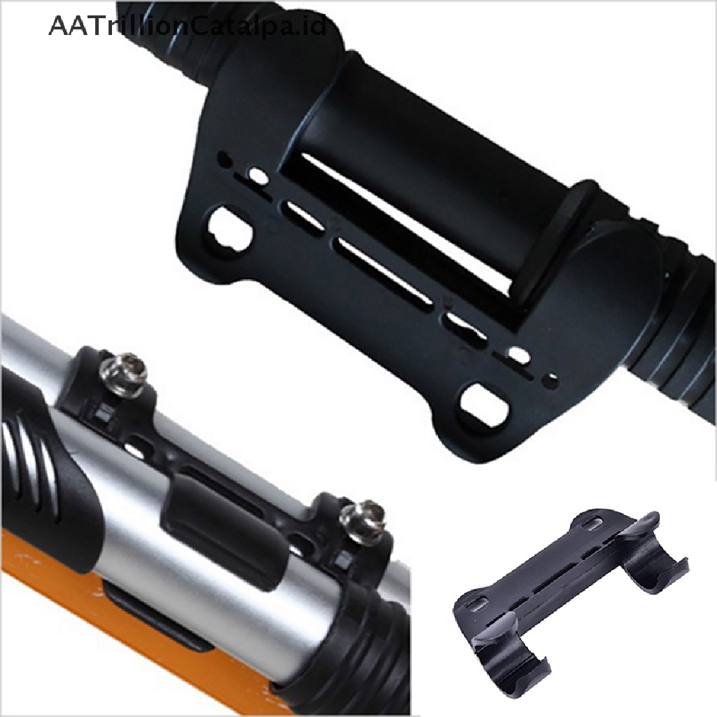 Aatrillioncatalpa 1PC Klip Holder Pompa Sepeda Mini Portable Warna Hitam