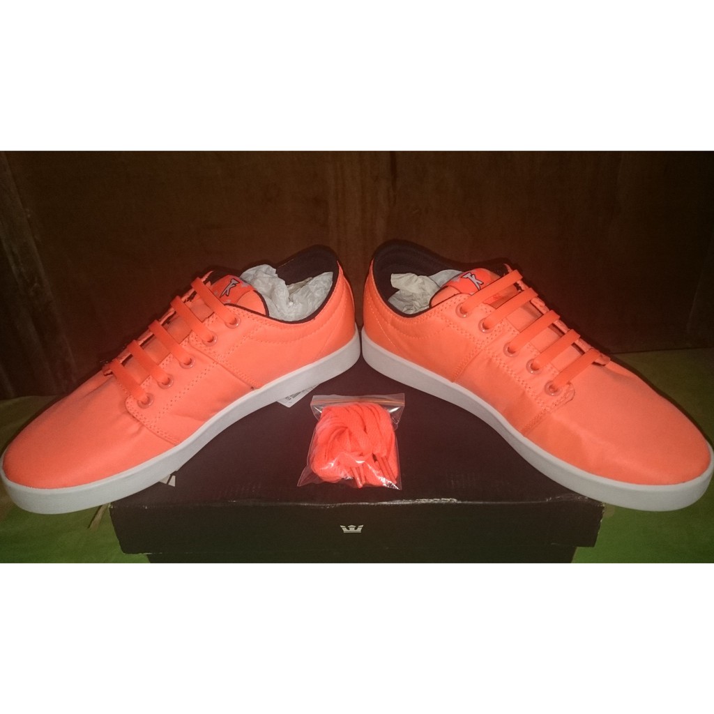 Sepatu Supra - Supra Shoes Original Orange - Warna Oren - Size 41