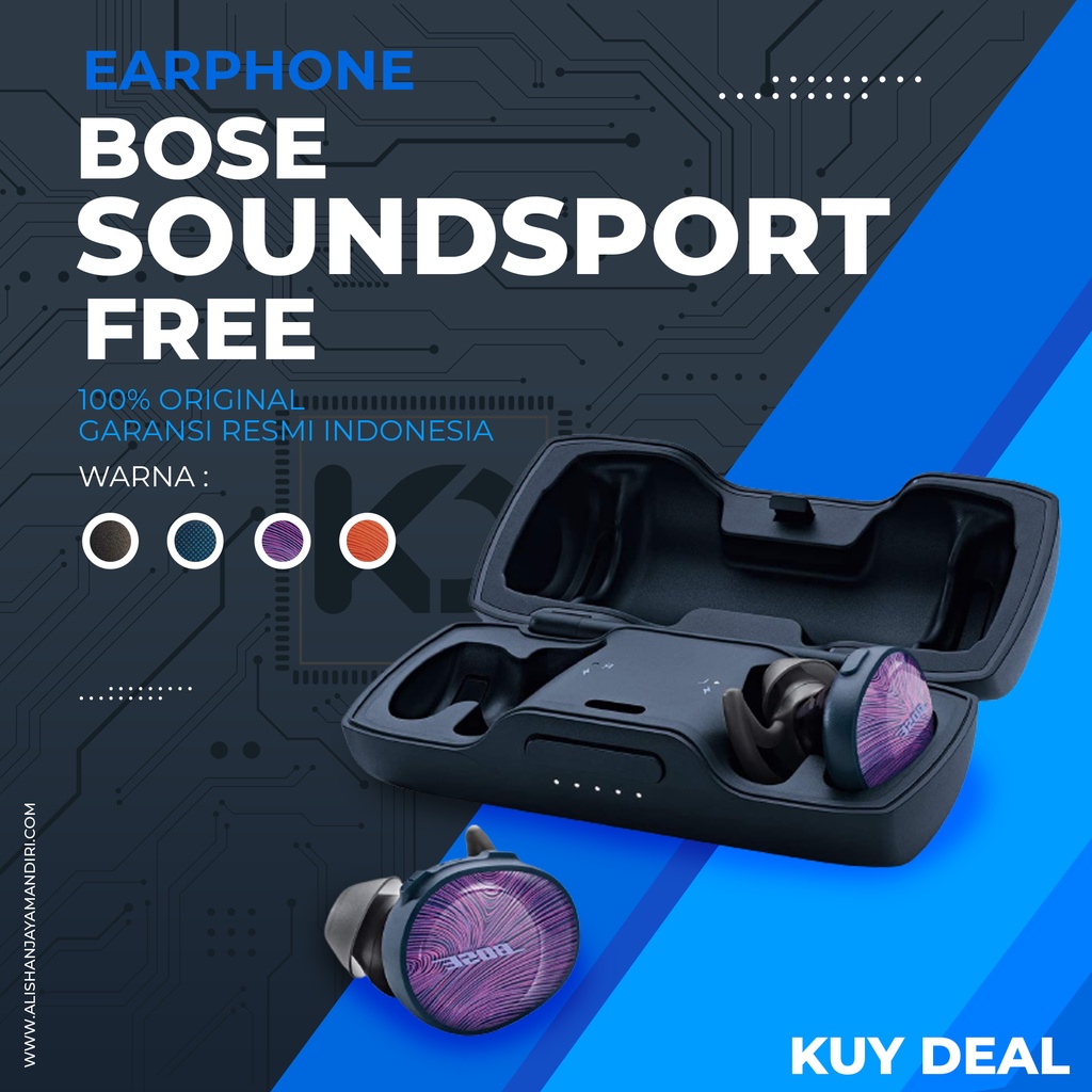 BOSE SOUNDSPORT FREE ORIGINAL GARANSI RESMI 1 Tahun