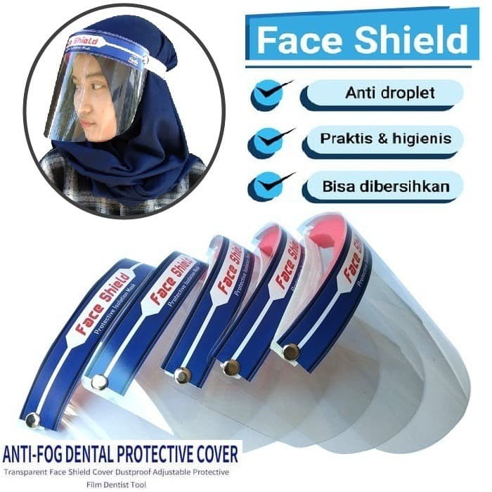 apd face shield. apd pelindung wajah Anti Fog Anti Air pelindung Droplet