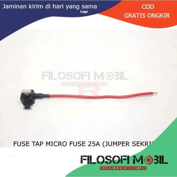 Fuse Tap Micro Fuse 25 A (Kabel Jumper Sekring) - FM