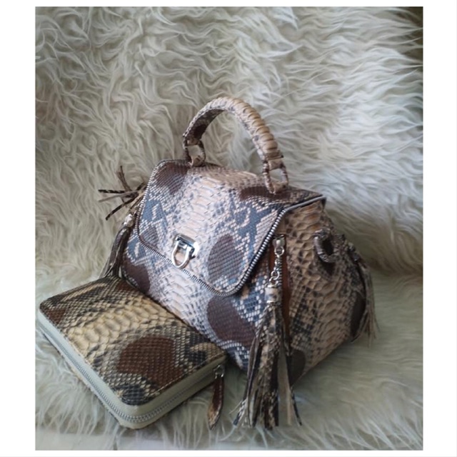 TAS KULIT ULAR “JADORE HANDBAG”