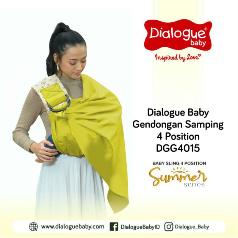 Dialogue Gendongan Samping Baby Sling 4 Posisi Summer Series DGG 4015 Spring Series DGG 4016