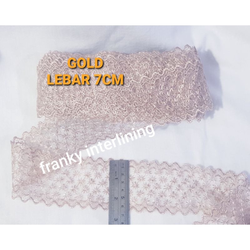 RENDA TILE LEBAR 5 sd 7cm HARGA PER ROLL ISI 15 YARD