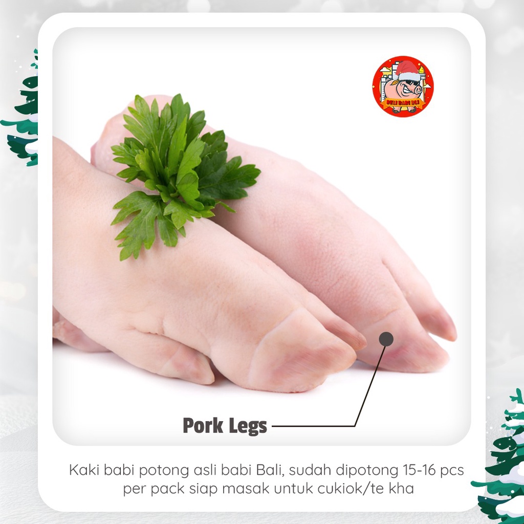 

KAKI BABI BALI POTONG SIAP MASAK CUKIOK BANYAK DAGING PREMIUM PORK LEG KIKIL CEKER BABI