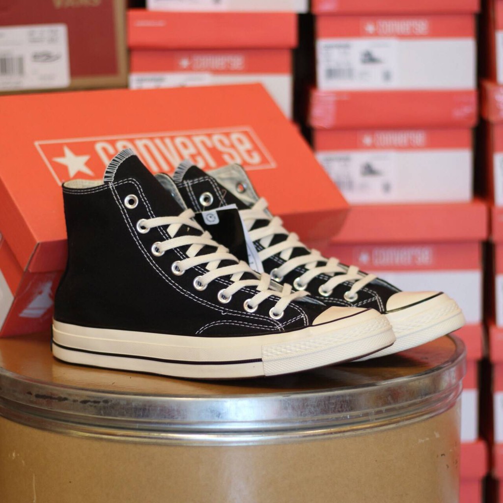 SEPATU CONVERSE 70S HIGH BLACK WHITE PREMIUM BNIB TAG VIETNAM